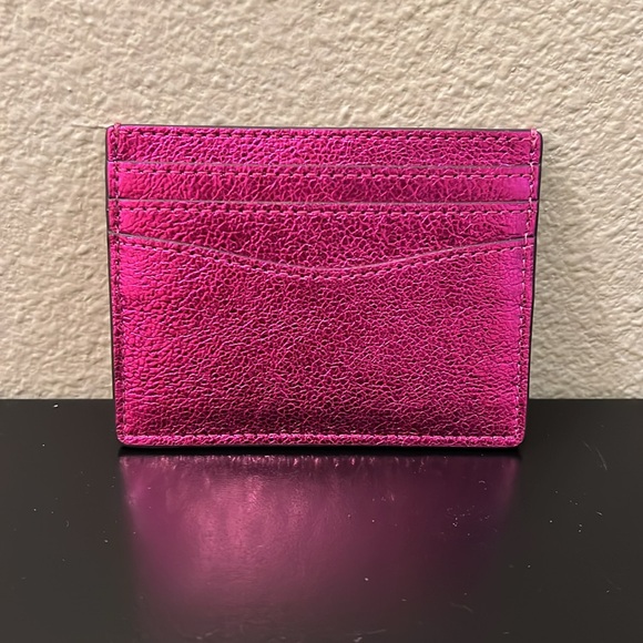 Kate Spade Candy Fuchsia Metallic Card Holder - Picture 2 of 3